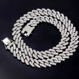 Iced Out 20 inch Cuban Link Chain